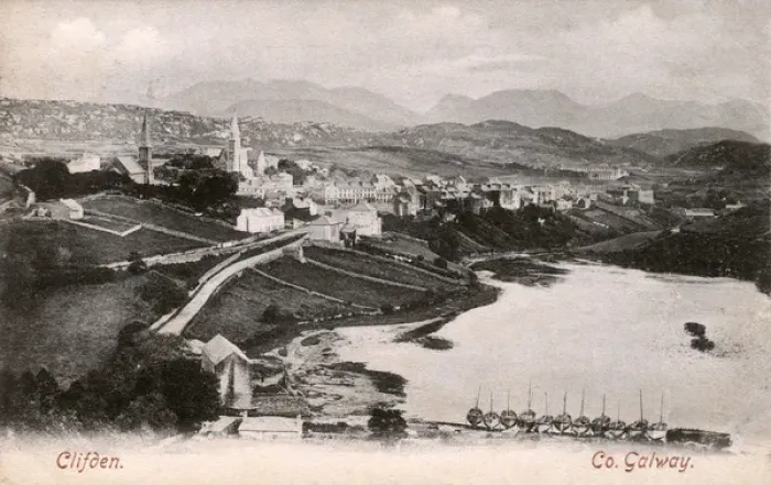 Framed Print : Panoramic view of Clifden, County Galway, Ireland Framed Print : Panoramic view of Clifden, County Galway, Ireland
