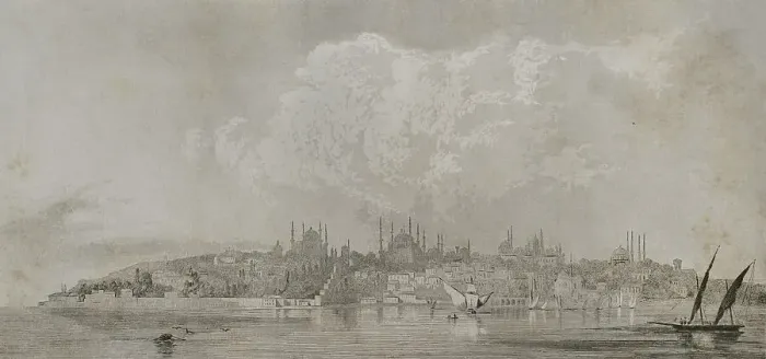Framed Print : Panoramic view of Constantinople with the Seraglio Point Framed Print : Panoramic view of Constantinople with the Seraglio Point