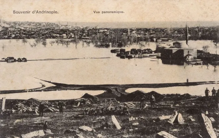 Framed Print : Panoramic view of the flooding at Edirne, Turkey Framed Print : Panoramic view of the flooding at Edirne, Turkey