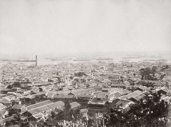 Panoramic view of Kobe, Japan, c. 1880 s