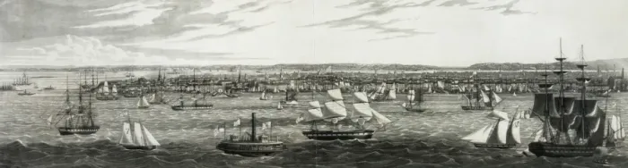 Framed Print : Panoramic view of New York, from the East River