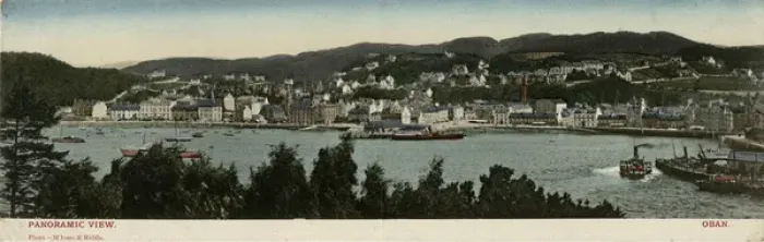Framed Print : Panoramic view of Oban, Western Scotland Framed Print : Panoramic view of Oban, Western Scotland