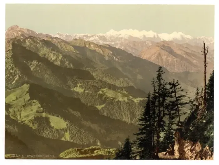 Framed Print : Panoramic view towards Oberland, Stanserhorn Switzerland Framed Print : Panoramic view towards Oberland, Stanserhorn Switzerland