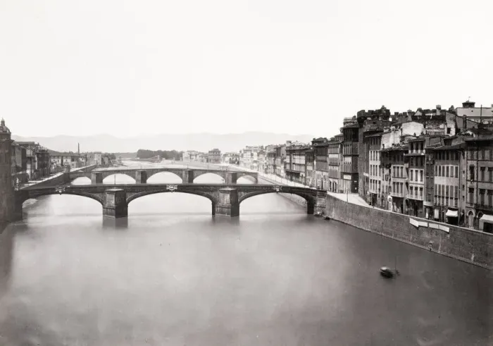 Framed Print : Panoramic view, Ponte Vecchio, River Arno, Florence, Italy Framed Print : Panoramic view, Ponte Vecchio, River Arno, Florence, Italy