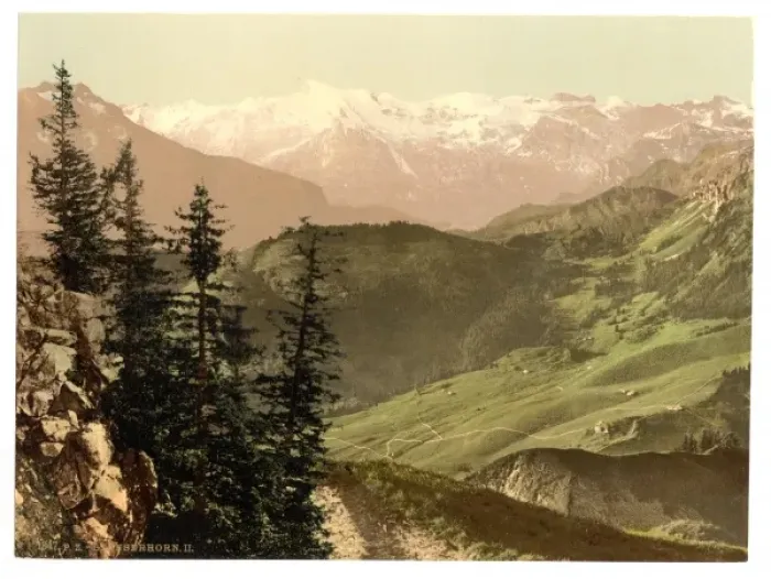 Framed Print : Panoramic view towards Titlis, Stanserhorn, Switzerland Framed Print : Panoramic view towards Titlis, Stanserhorn, Switzerland