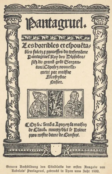 Framed Print : Pantagruel / First Edition Framed Print : Pantagruel / First Edition