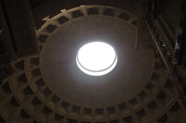 Pantheon of Agrippa. 2nd century. Dome. Interior. Rome. Ital