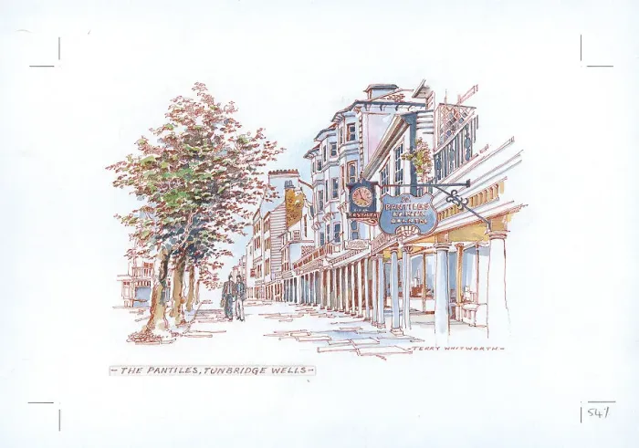 Framed Print : The Pantiles, Tunbridge Wells Framed Print : The Pantiles, Tunbridge Wells