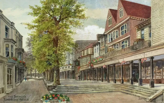 Framed Print : The Pantiles, Tunbridge Wells, Kent Framed Print : The Pantiles, Tunbridge Wells, Kent