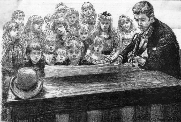 Framed Print : PANTOMIME CHILDREN SING Framed Print : PANTOMIME CHILDREN SING