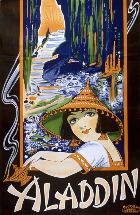 Framed Print : Pantomime poster, Aladdin Framed Print : Pantomime poster, Aladdin