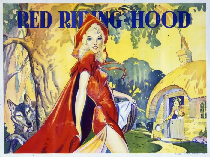 Framed Print : Pantomime poster, Red Riding Hood Framed Print : Pantomime poster, Red Riding Hood