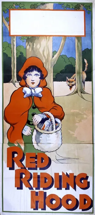 Framed Print : Pantomime poster, Red Riding Hood Framed Print : Pantomime poster, Red Riding Hood
