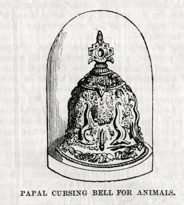 Framed Print : Papal cursing bell for animals Framed Print : Papal cursing bell for animals