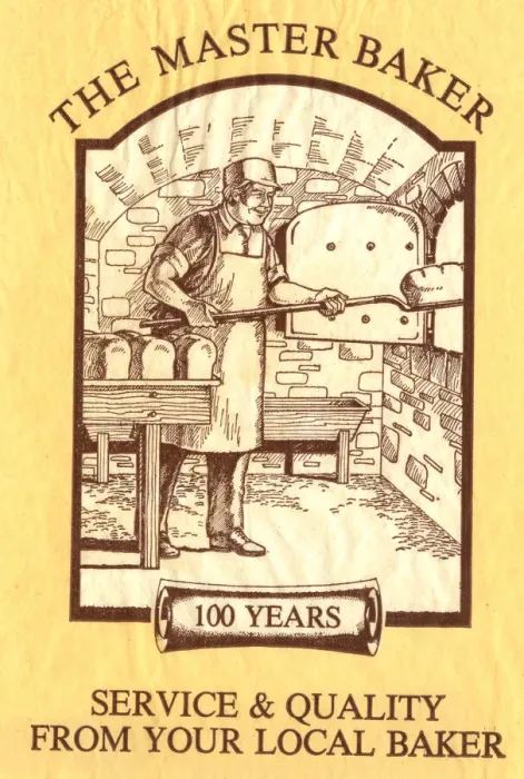 Framed Print : Paper bag design, The Master Baker Framed Print : Paper bag design, The Master Baker
