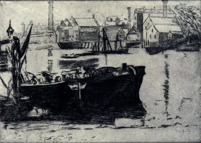 Framed Print : Paper barges Framed Print : Paper barges