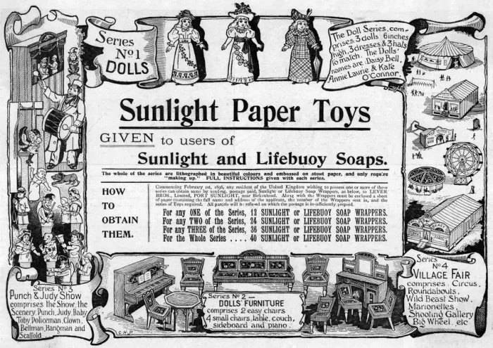 Framed Print : Paper dolls advertisement Framed Print : Paper dolls advertisement
