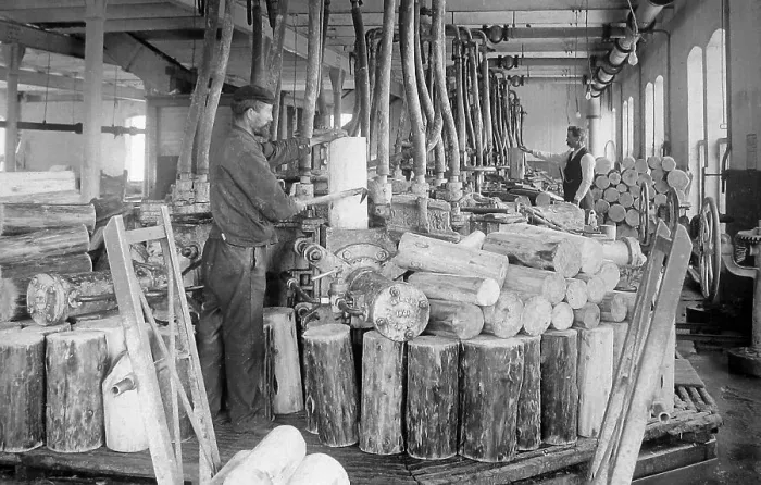 Framed Print : Paper Mill Norway early 1900s Framed Print : Paper Mill Norway early 1900s