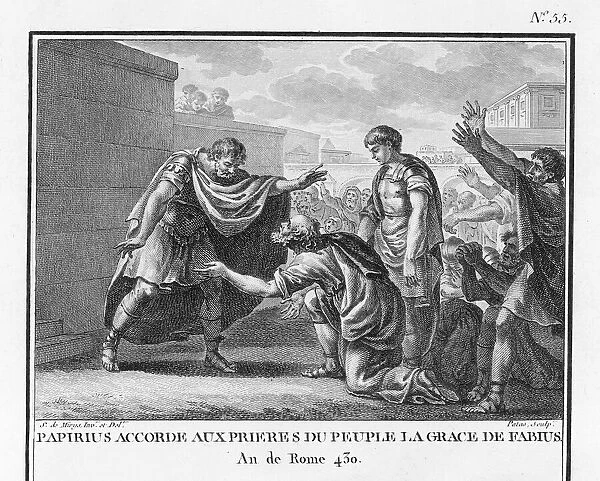 Papirius Cursor spares Fabius