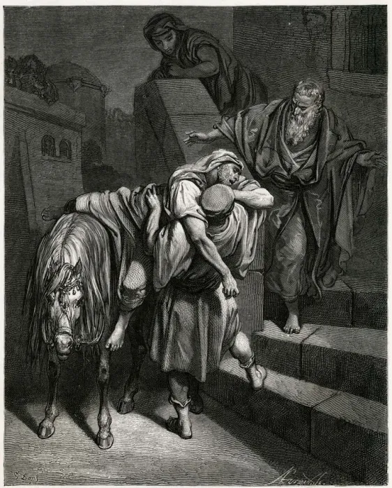 Framed Print : PARABLE  /  GOOD SAMARITAN