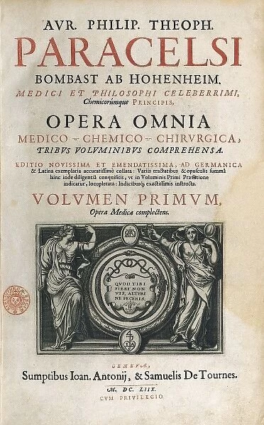 PARACELSUS, Philippus Aureolus (1493-1541)
