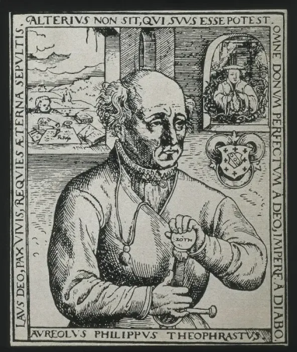 Framed Print : PARACELSUS, Philippus Aureolus (1493-1541). Swiss Framed Print : PARACELSUS, Philippus Aureolus (1493-1541). Swiss