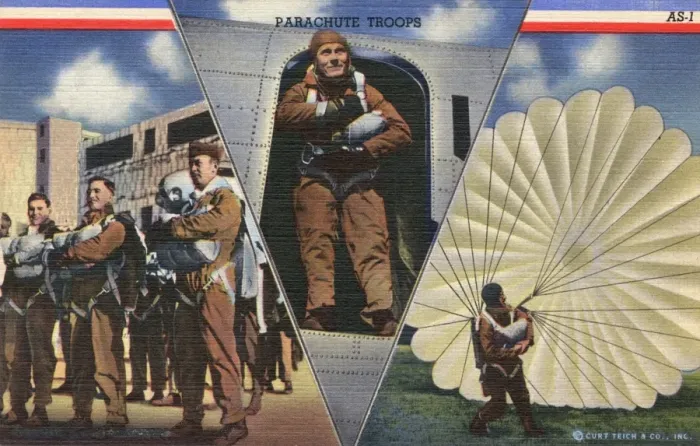 Framed Print : US Parachute Troops - WWII Framed Print : US Parachute Troops - WWII