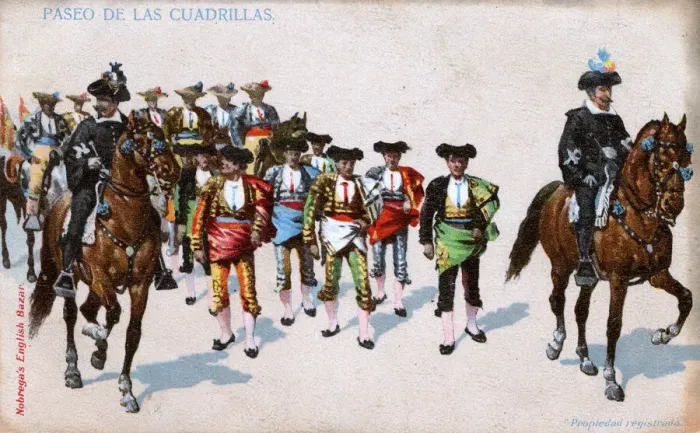 Framed Print : Parade of the bullfighters, Spain Framed Print : Parade of the bullfighters, Spain