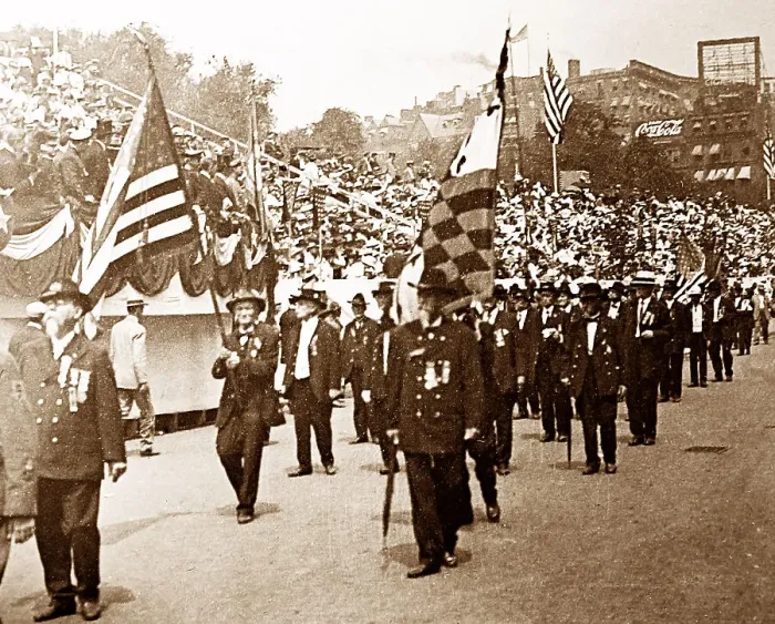 Framed Print : Parade of Civil War Veterans in Boston, Massachusetts Framed Print : Parade of Civil War Veterans in Boston, Massachusetts