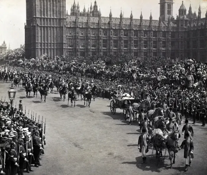 Framed Print : Parade for Diamond Jubilee 1897 Framed Print : Parade for Diamond Jubilee 1897