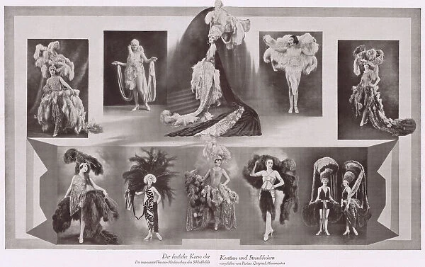 A parade of some the exotic costumes in Herman Hallers Noch und Noch, Admiralspalast