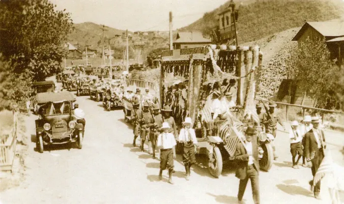 Framed Print : Parade with floats in Lowell, Arizona, USA Framed Print : Parade with floats in Lowell, Arizona, USA