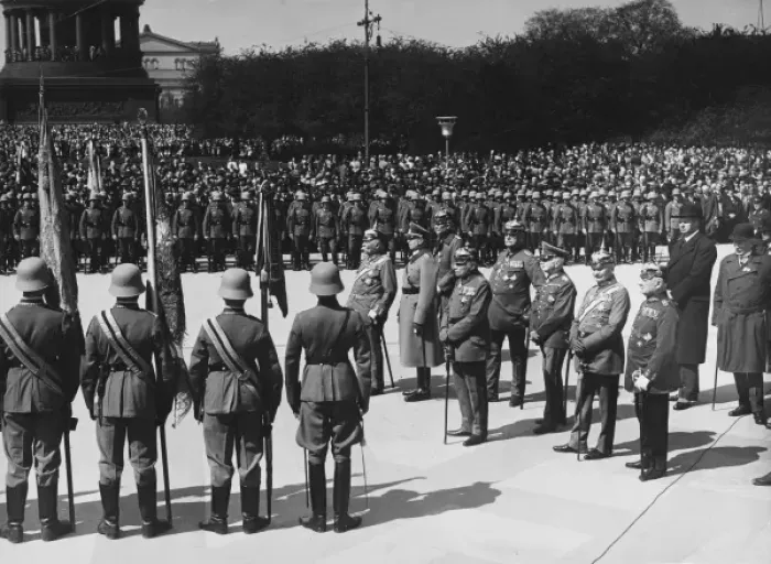 Framed Print : Parade of German Guards Framed Print : Parade of German Guards