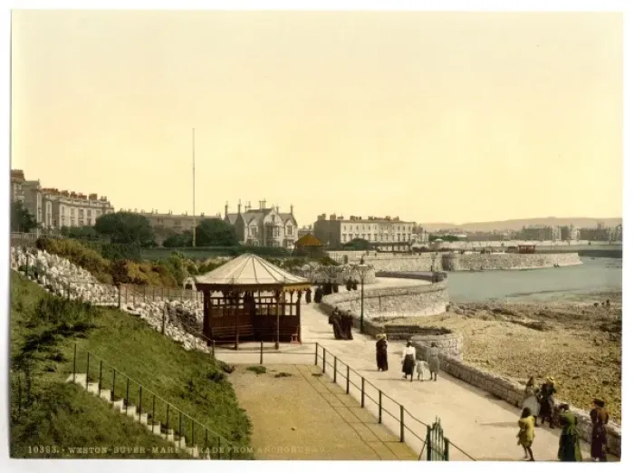 Framed Print : Parade (i. e. promenade) from Anchor Head, Weston-super-Mare Framed Print : Parade (i. e. promenade) from Anchor Head, Weston-super-Mare