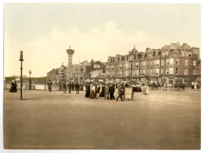 Framed Print : Parade and revolving tower, Morecambe, England Framed Print : Parade and revolving tower, Morecambe, England