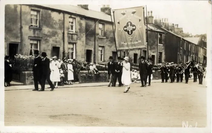 Framed Print : Parade, Sabden, Lancashire Framed Print : Parade, Sabden, Lancashire