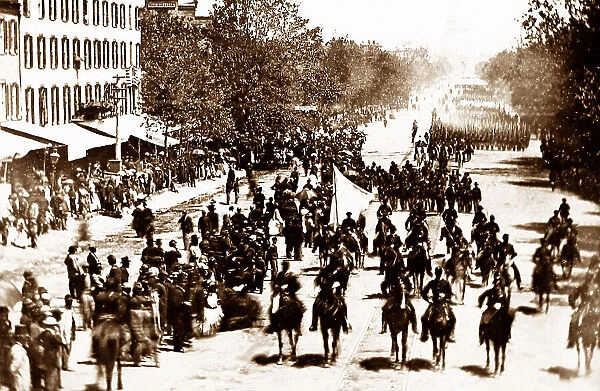 Parade of Union Army troops along Pennsylvania