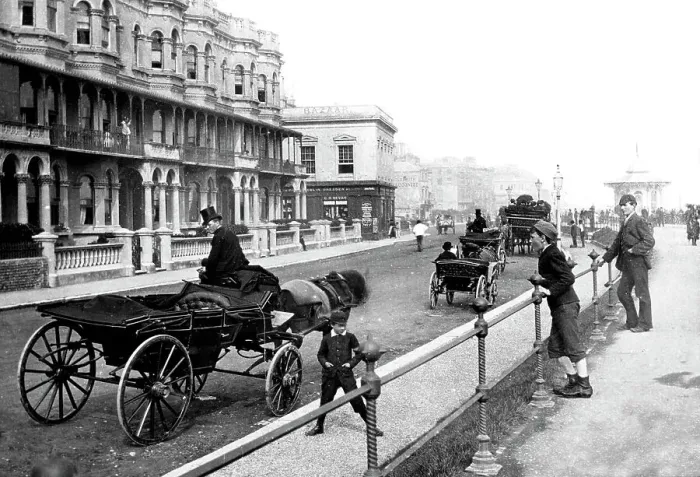 Framed Print : The Parade Worthing Victorian period Framed Print : The Parade Worthing Victorian period