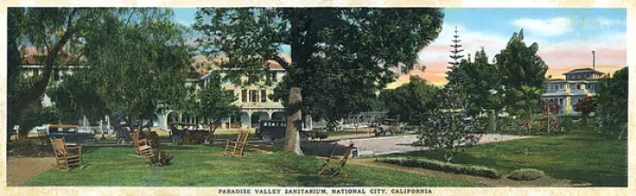 Framed Print : Paradise Valley Sanitarium, San Diego, California, USA Framed Print : Paradise Valley Sanitarium, San Diego, California, USA