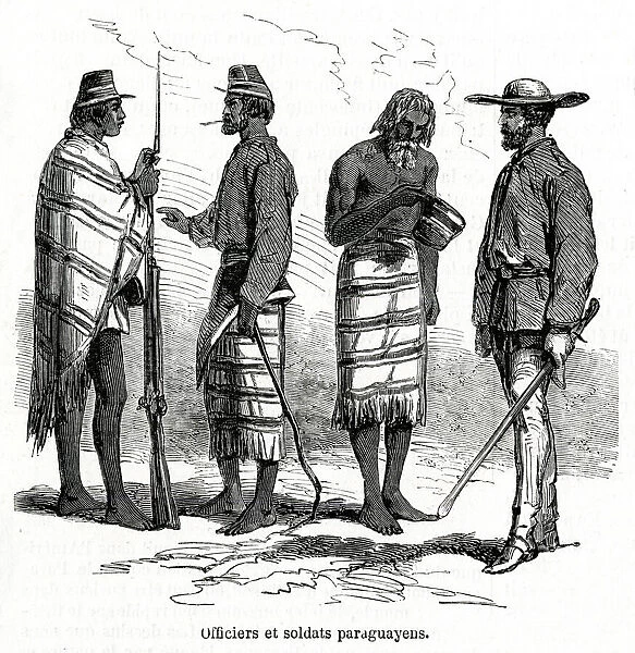 Paraguayan Officers and Soldiers