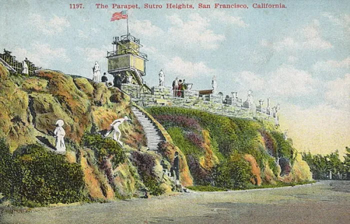 Framed Print : The Parapet, Sutro Heights, San Francisco, California, USA Framed Print : The Parapet, Sutro Heights, San Francisco, California, USA