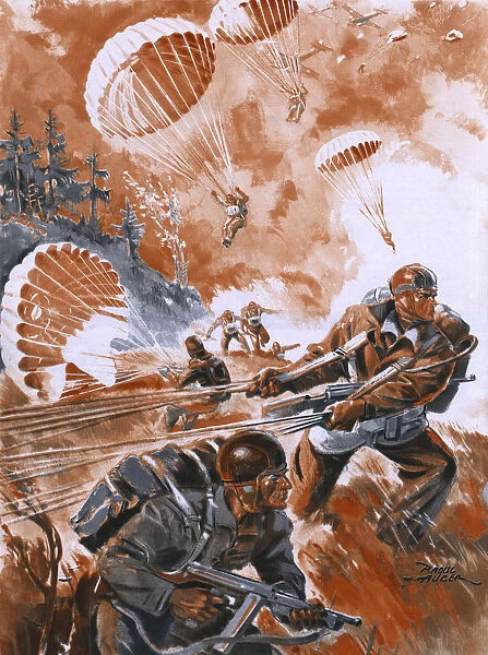 Paratroops Landing 1944