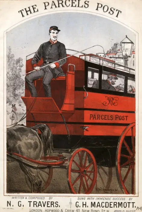 Framed Print : The Parcels Post by N G Travers
