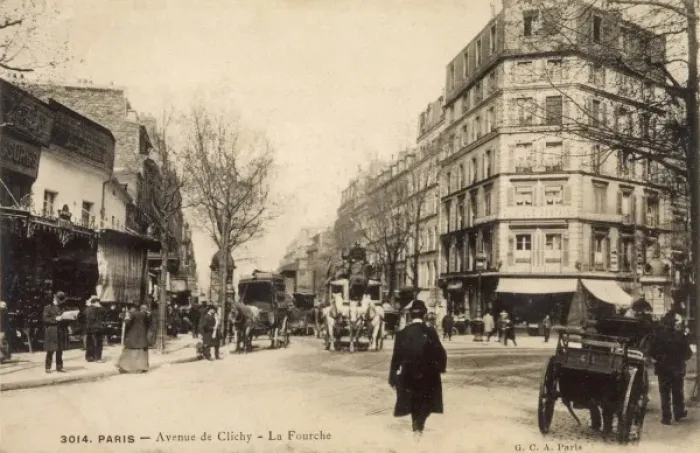 Framed Print : Paris / Avenue Clichy 1905 Framed Print : Paris / Avenue Clichy 1905