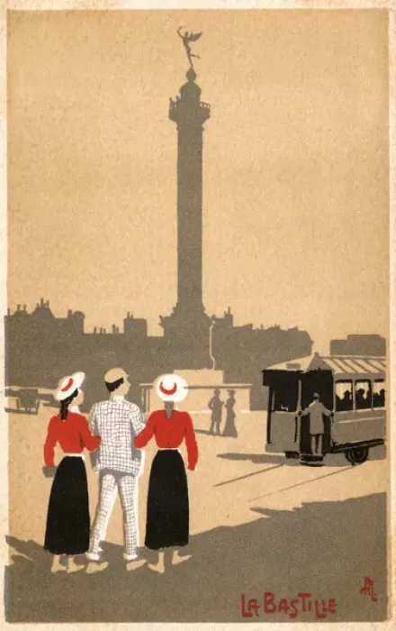 Framed Print : Paris - Bastille Monum Framed Print : Paris - Bastille Monum
