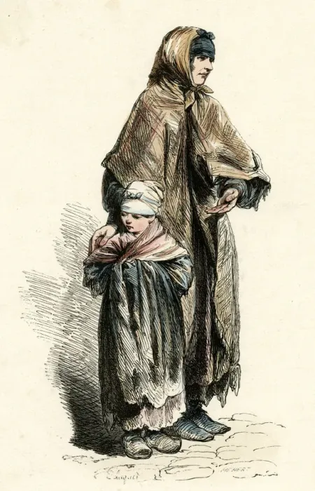Framed Print : Paris beggar 1850 Framed Print : Paris beggar 1850