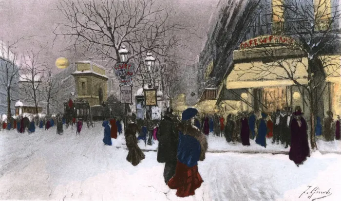 Framed Print : PARIS BOULEVARD C1890 Framed Print : PARIS BOULEVARD C1890