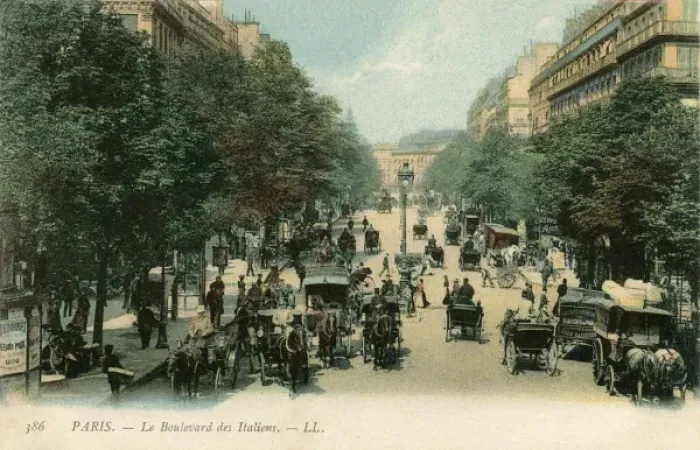 Framed Print : Paris / Boulevard Italiens Framed Print : Paris / Boulevard Italiens