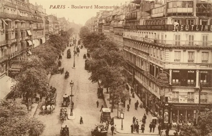 Framed Print : Paris / Boulevard Montmart Framed Print : Paris / Boulevard Montmart