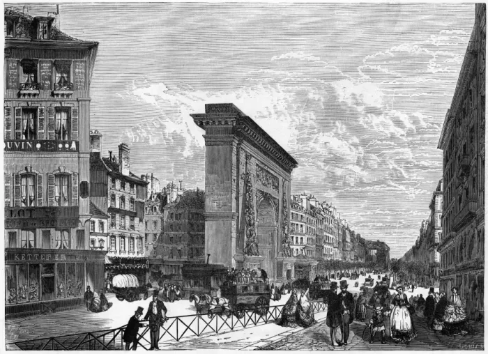 Framed Print : Paris Boulevards Framed Print : Paris Boulevards